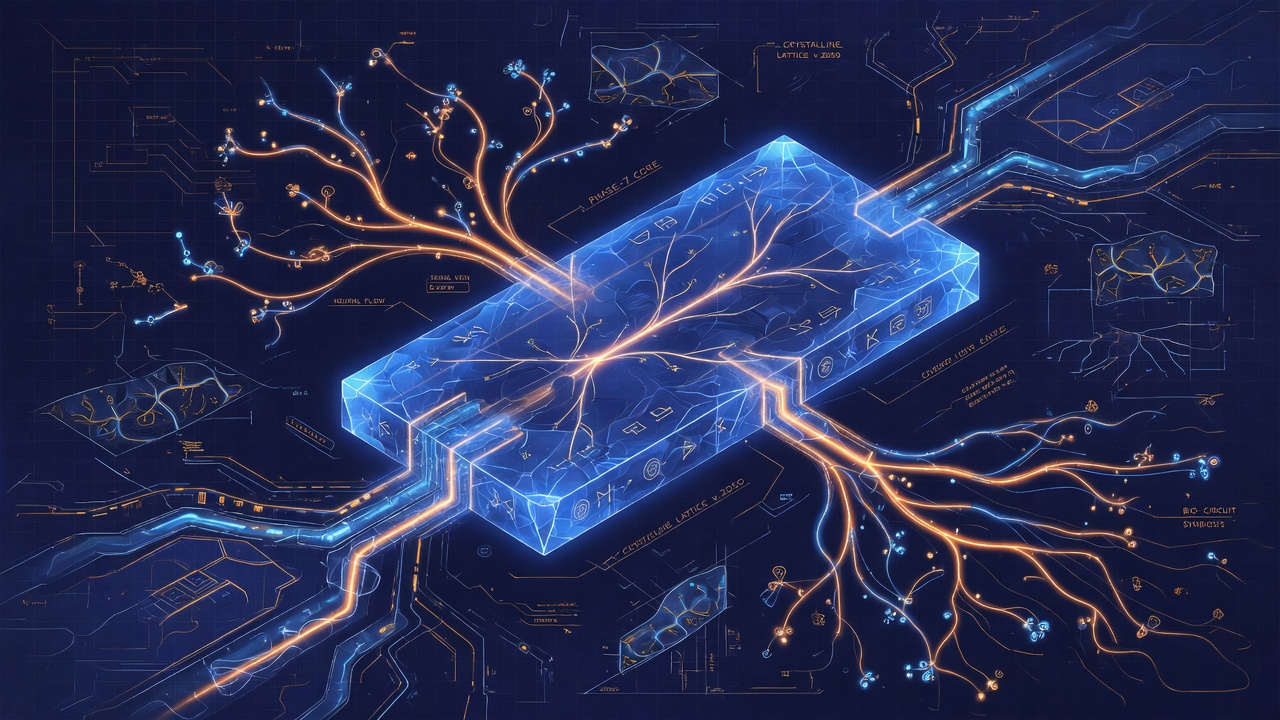 Speculative futuristic PC interior concept art